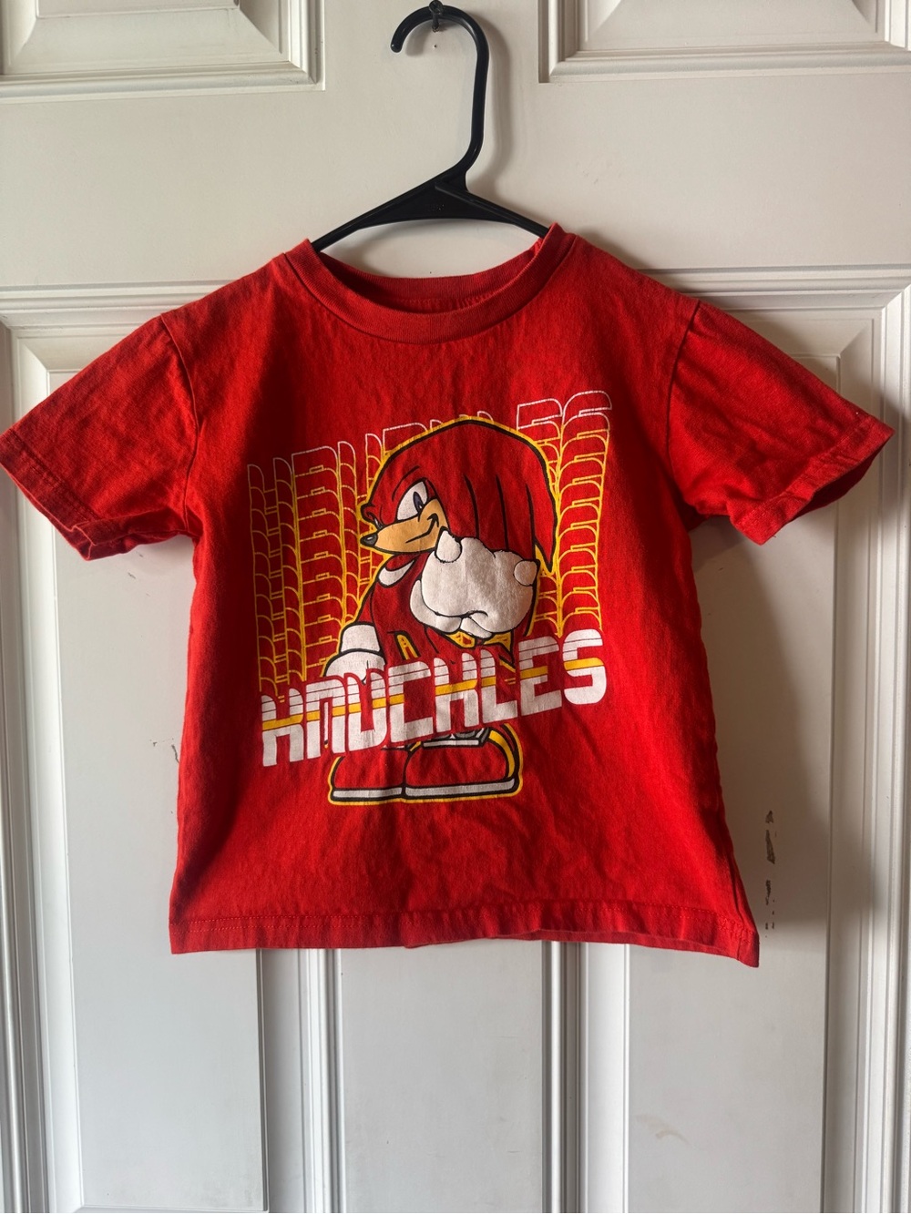 Sonic - Kids Knuckles Red Shirt - Size 5T
